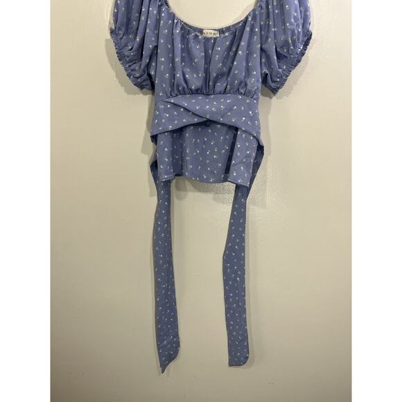 Cottage Coquette Romance Victorian Y2K Fairy Dainty Babydoll Top 2X Ditsy Floral - Picture 3 of 12